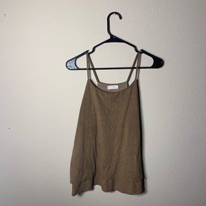 Suede Halter Top